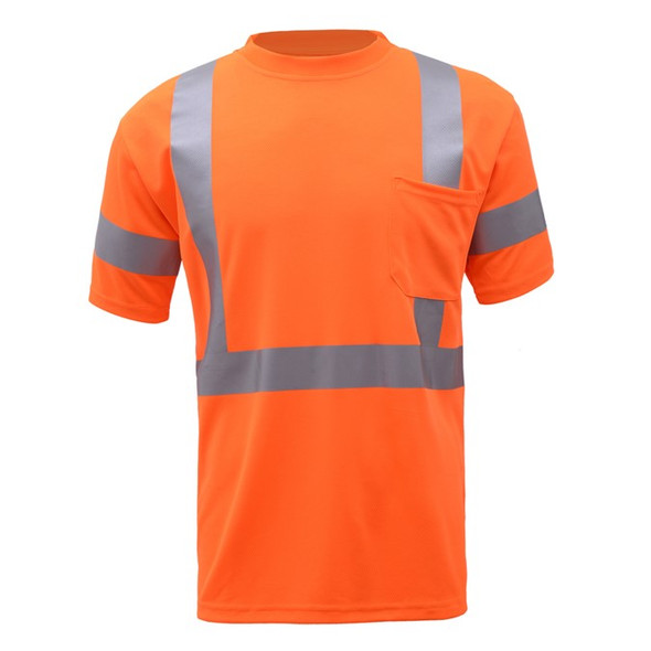 GSS Class 3 Hi Vis Orange Short Sleeve T-Shirt 5008